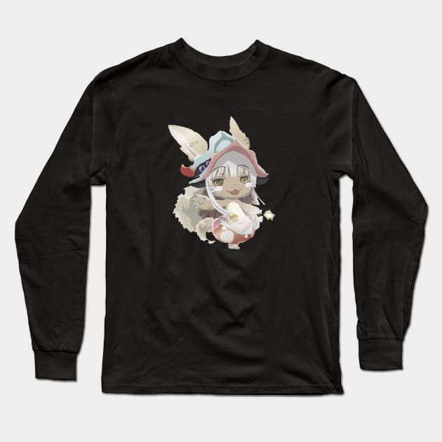 Nanachi Made in Abyss Sticker Long Sleeve T-Shirt by Beastlykitty